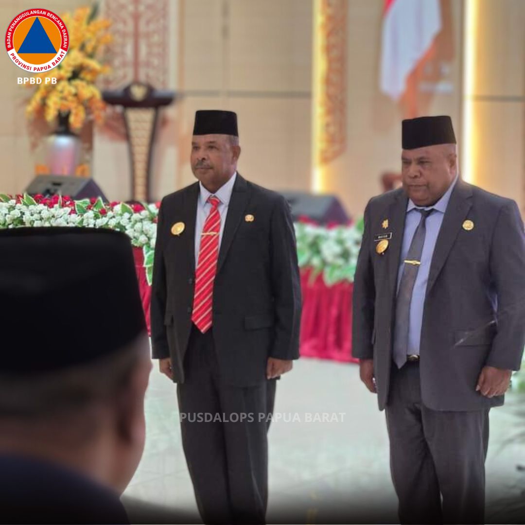 Pj.Gubernur Papua Barat Mengukuhkan Kalaksa BPBD Papua Barat Sebagai Pjs.Bupati Teluk Wondama