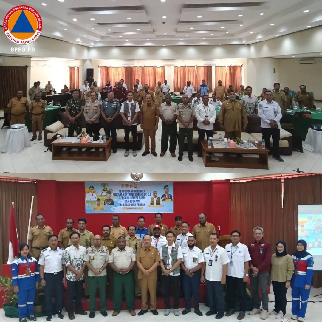 Penyusunan Rencana Kontinjensi Bencana Gempa Bumi Disertai Tsunami Kabupaten Fakfak Resmi Dimulai