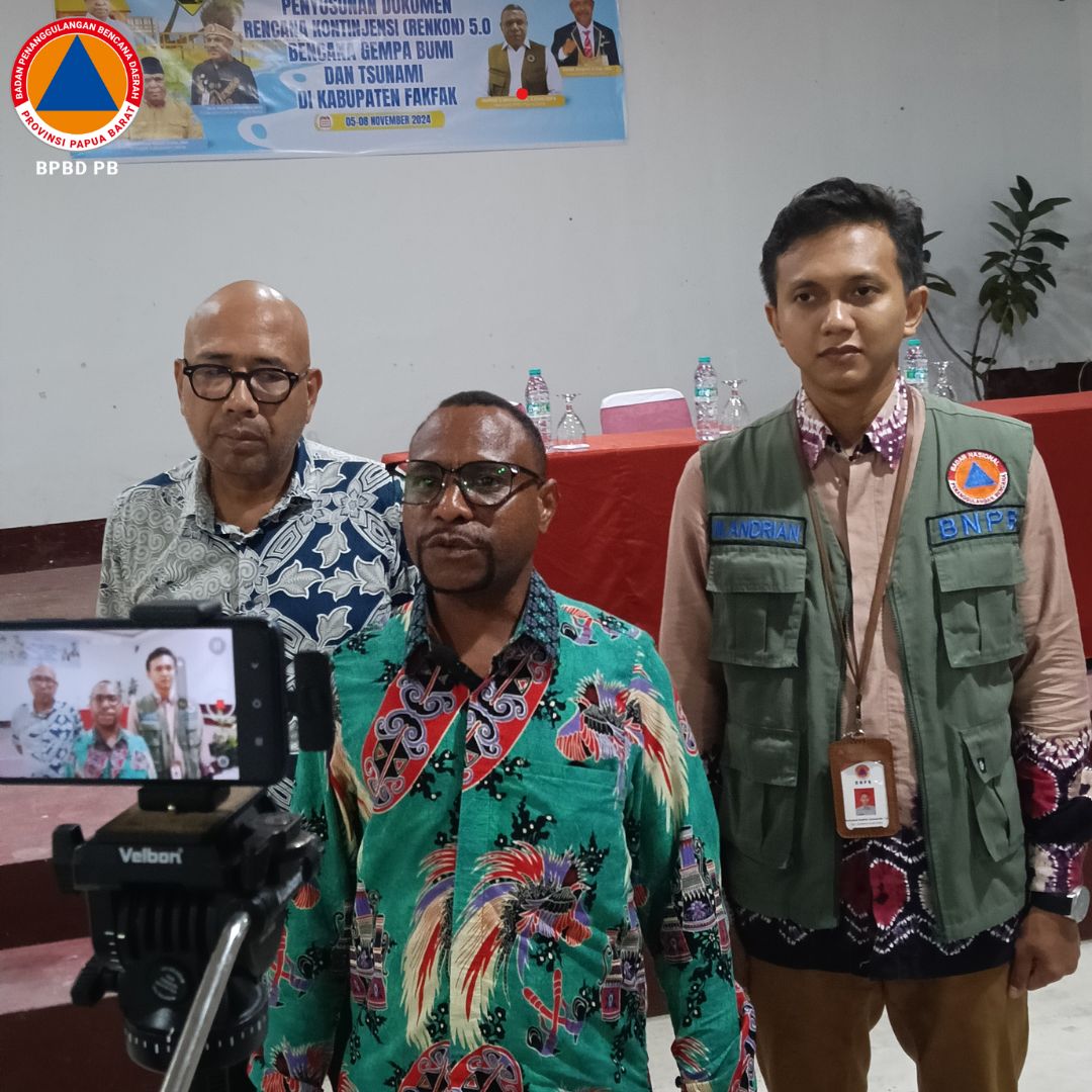 BNPB Apresiasi BPBD Papua Barat atas Suksesnya Penyusunan Dokumen Rencana Kontinjensi