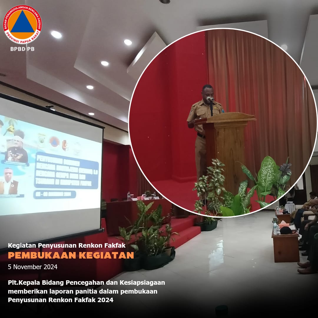 BPBD Papua Barat Komitmen Dukung Kabupaten Selesaikan Dokumen Kebencanaan untuk Tingkatkan Ketahanan Daerah